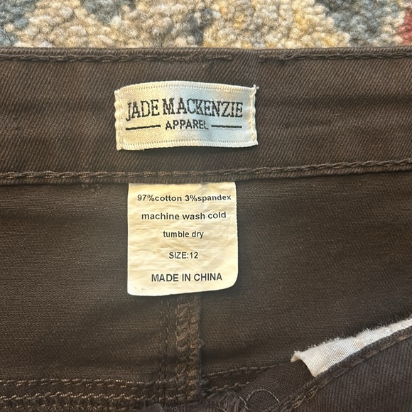 Jade Mackenzie brown denim skirt - Picture 2 of 3